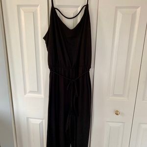 Casual black jumpsuit